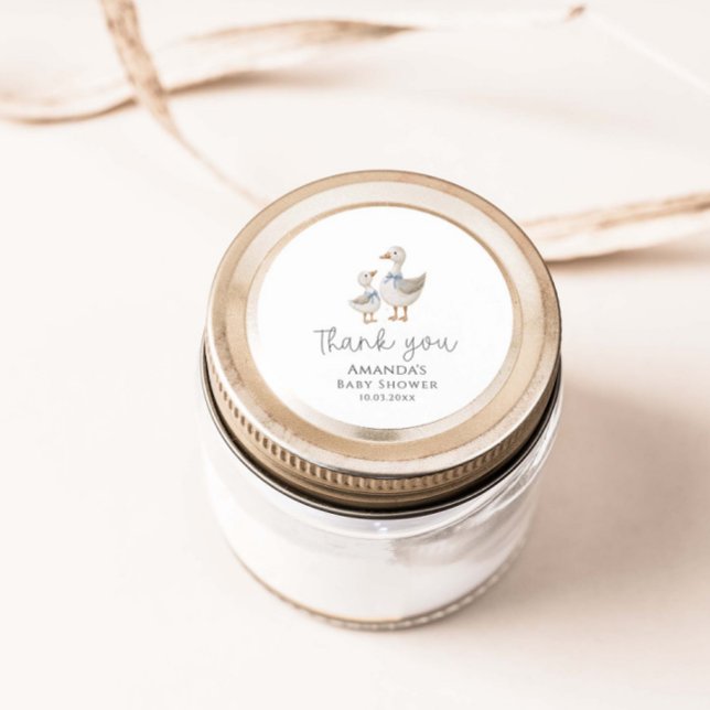 Pegatina Redonda Baby Shower de Silly Goose (Subido por el creador)