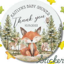 Baby Shower de Woodland Animals