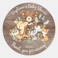 Baby Shower Favor de los amigos de Woodland
