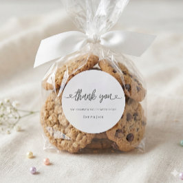 Pegatina Redonda Baby Shower Favor Sticker Thank You Sticker 