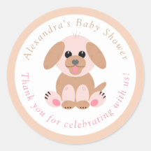 Baby Shower Gracias a la Puppy Neutral personaliza