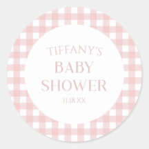 Baby Shower Minimalista mínimo con tinta rosada