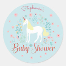 Baby Shower Rosa Purpurina de oro de bonito Unicor