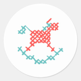 Pegatina Redonda Baby Shower Stickers