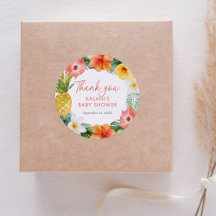 Baby Shower Tropical Floral Luau