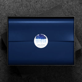 Pegatina Redonda Baby Sprinkle Classic | Guay Shower Gracias