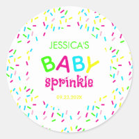 Baby Sprinkle Colorful Rainbow Sprinkles Shower