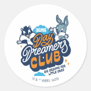 Pegatina Redonda Baby SYLVESTER™ & BUGS BUNNY™ Day Dreamers Club