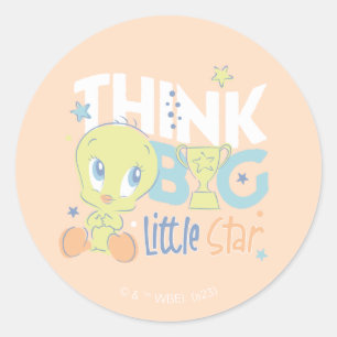 Pegatina Redonda Baby TWEETY™ - Think Big Little Star