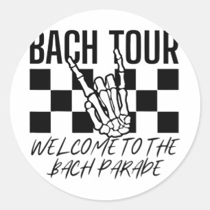 Pegatina Redonda Bach Tour Bienvenidos Al Desfile De Bach Bachel Gó