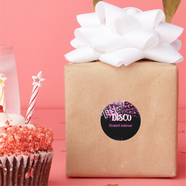 Pegatina Redonda Bachelette Disco Bachelorette, la última riada de  (Fiesta)