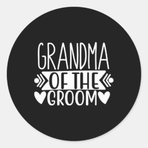 Pegatina Redonda Bachelorett Boda De La Abuela De Los Tees De Groom