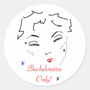 Pegatina Redonda Bachelorette Bash