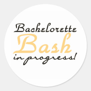 Pegatina Redonda Bachelorette Bash Amarillo
