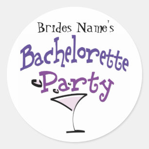 Pegatina Redonda Bachelorette Party