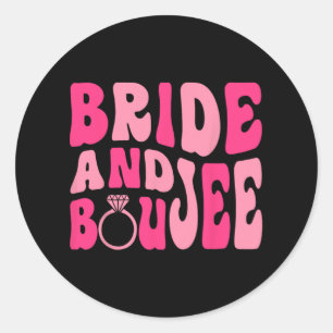 Pegatina Redonda Bachillerato Coincidentes De Bride Y Boujee Bach G