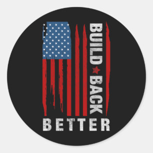 Pegatina Redonda Back Biden Kamala Harris Gif 2020