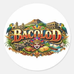 PEGATINA REDONDA BACOLOD