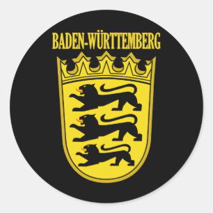 Pegatina Redonda Baden-Wurttemberg