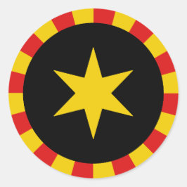 Pegatina Redonda Badge de la localidad de Vindheim