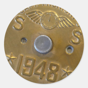 Pegatina Redonda Badge Decoder Capitán de Medianoche 1948