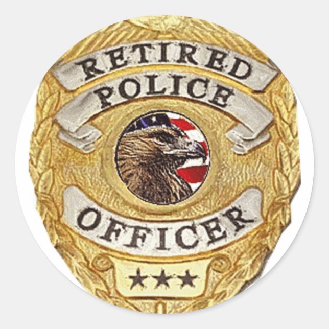 Pegatina Redonda Badge_Retirado (Anverso)