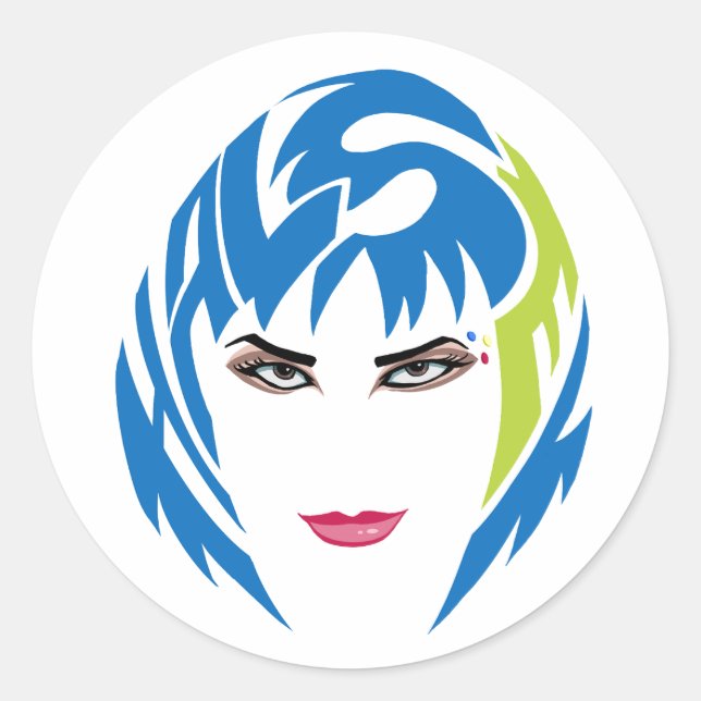 Pegatina Redonda Badlands Sticker (Anverso)