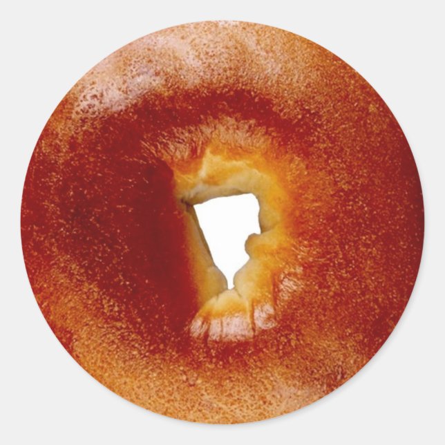 Pegatina Redonda Bagel (Anverso)