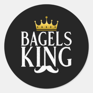Pegatina Redonda Bagels King Bagel