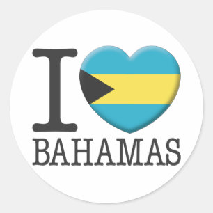 Pegatina Redonda Bahamas