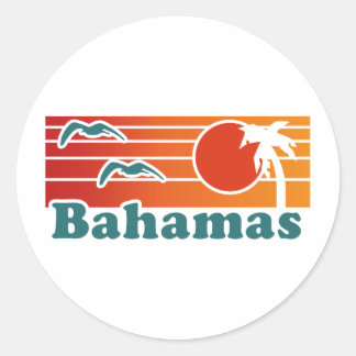 Pegatina Redonda Bahamas