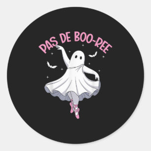 Pegatina Redonda Bailarina de ballet linda bailarina de Halloween m