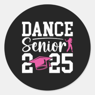 Pegatina Redonda Bailarina Senior 2025 Cl De 2025