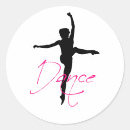 Pegatina Redonda baile_2