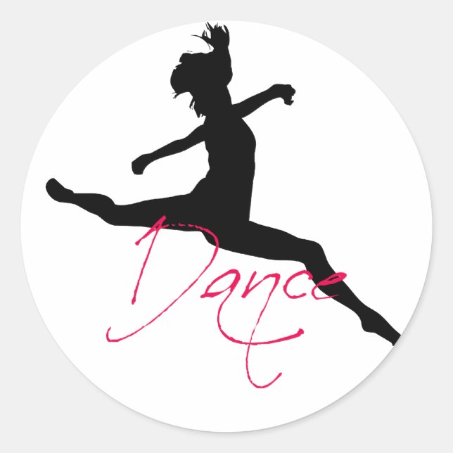 Pegatina Redonda baile_6 (Anverso)