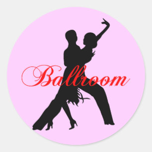 Pegatina Redonda Baile de baile