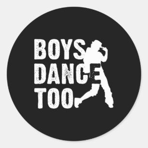 Pegatina Redonda Baile de niños a camiseta de regalo de bailarín de