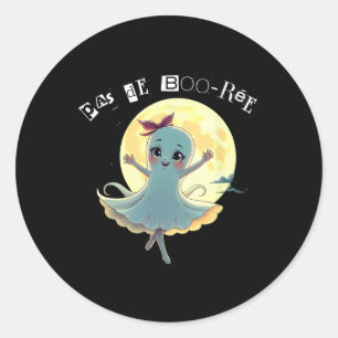 Pegatina Redonda Baile Fly Ballet Fantasma Halloween