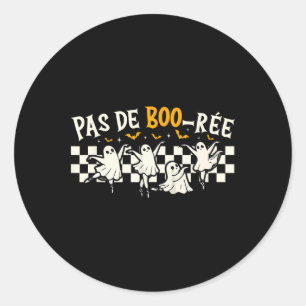 Pegatina Redonda Baile Halloween de bailarina de ballet fantasma Pa