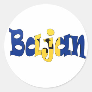 Pegatina Redonda Bajan