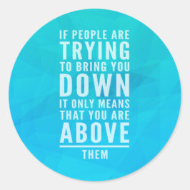 Pegatina Redonda Bajar presupuesto