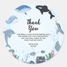 Bajo el mar Dolphin Shark Whales Cumpleaños