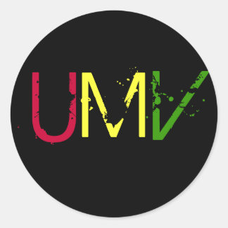 Pegatina Redonda Bajo mi Voodoo