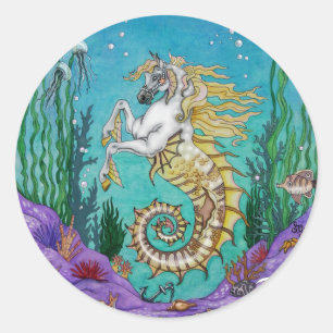 Pegatina Redonda Bajo WaterHorse