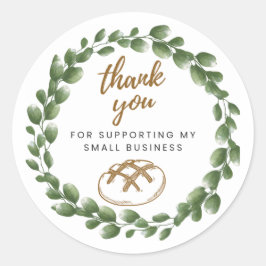Pegatina Redonda Bakery Sourdough Thank You Round Sticker