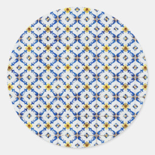 Pegatina Redonda Baldosas cerámicas