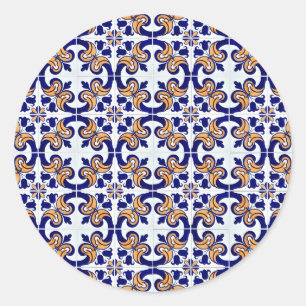 Pegatina Redonda Baldosas cerámicas
