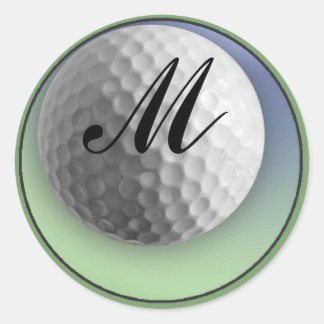 Pegatina Redonda Ball de golf