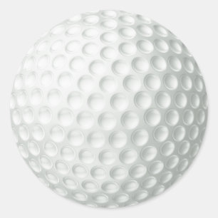Pegatina Redonda Ball de golf