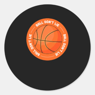 Pegatina Redonda Ball Dont Mie - Baloncesto